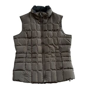 Eddie Bauer‎ Brown Premium Goose Down Quilted Puffer Vest Size S